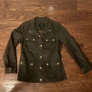 JCrew Utility Jacket in Green. Tall Medium.